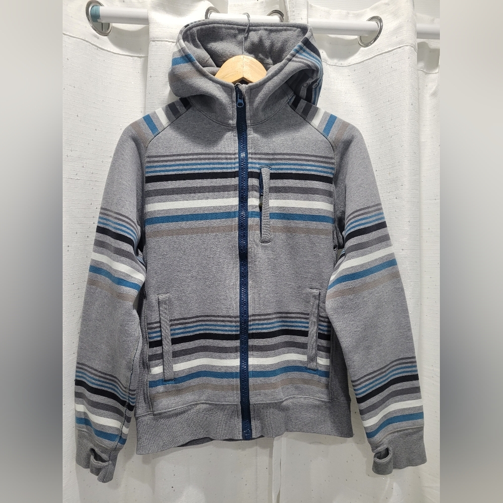 LULULEMON MENS STRIPED SCUBA HOODED Sz Small